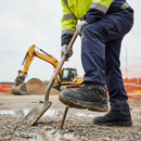 Premium Lightweight Mesh and KPU Mid-Cut Boot with Steel Toe and Midsole Protection for Sports and Work Safety