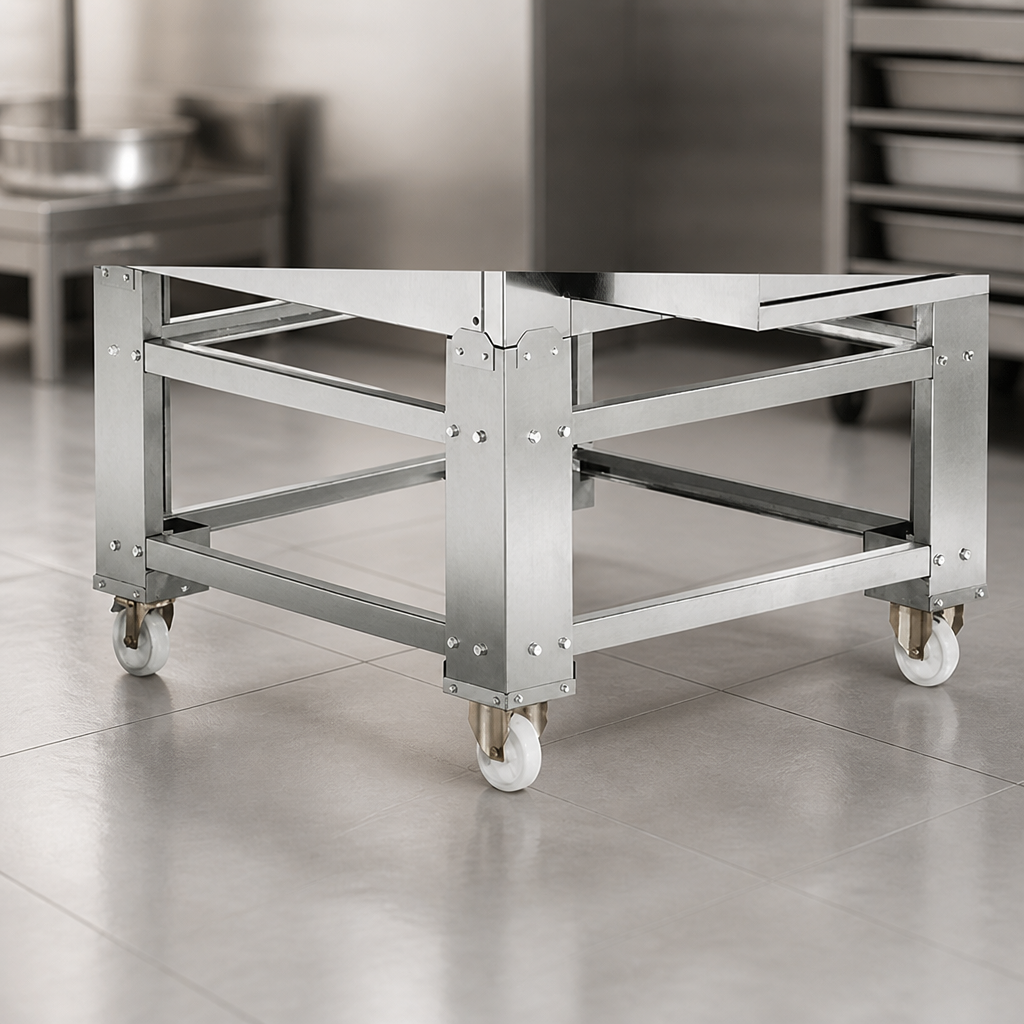 Mobile Pizza Oven Stand for TSB Single Double Triple Deck Ovens
