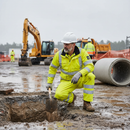 Premium High Visibility Overtrouser - Water-Resistant 300D Oxford Fabric for Outdoor Work Safety