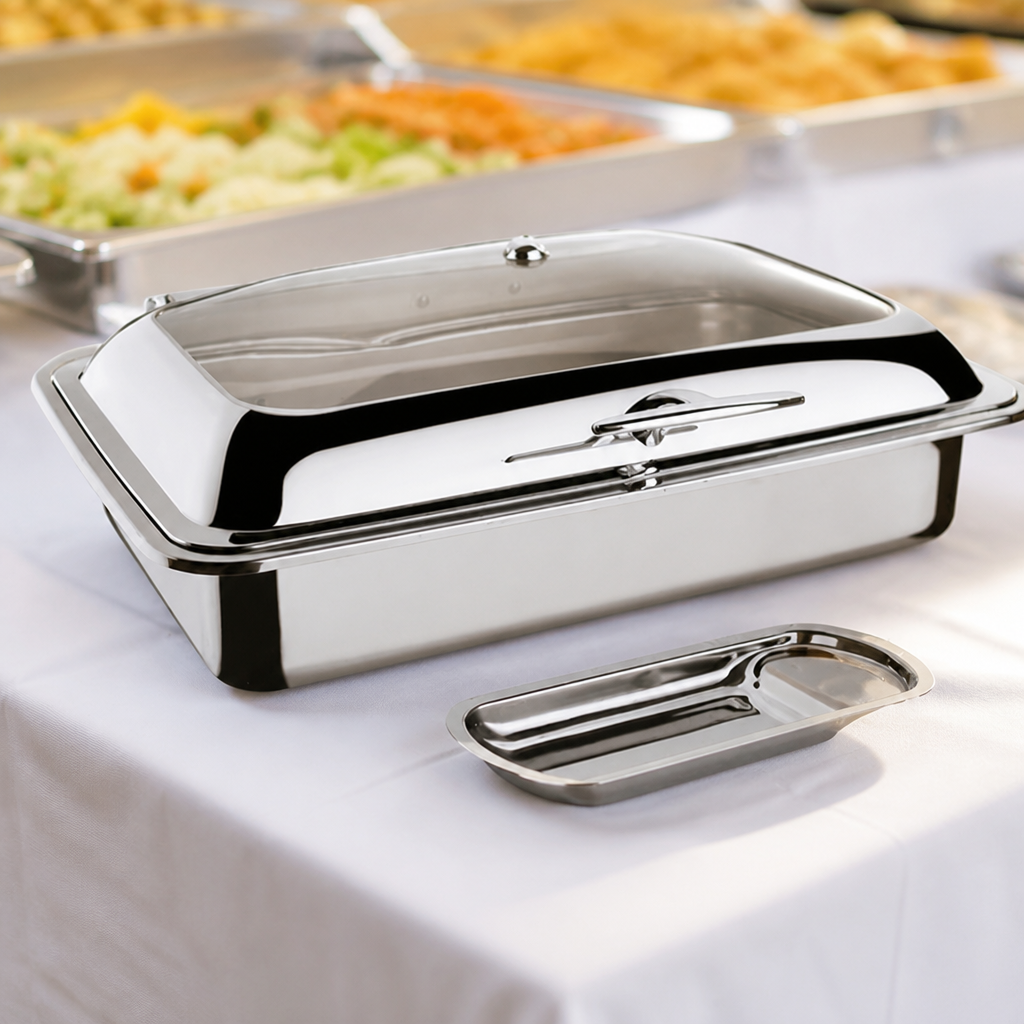Induction Chafer 1/1 GN Stainless Steel Commercial Chafing Dish