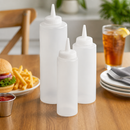 24oz Clear Commercial Squeeze Sauce Bottle for Dispensing