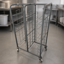 Commercial 24-Shelf Tray Clearing Trolley for Food Service
