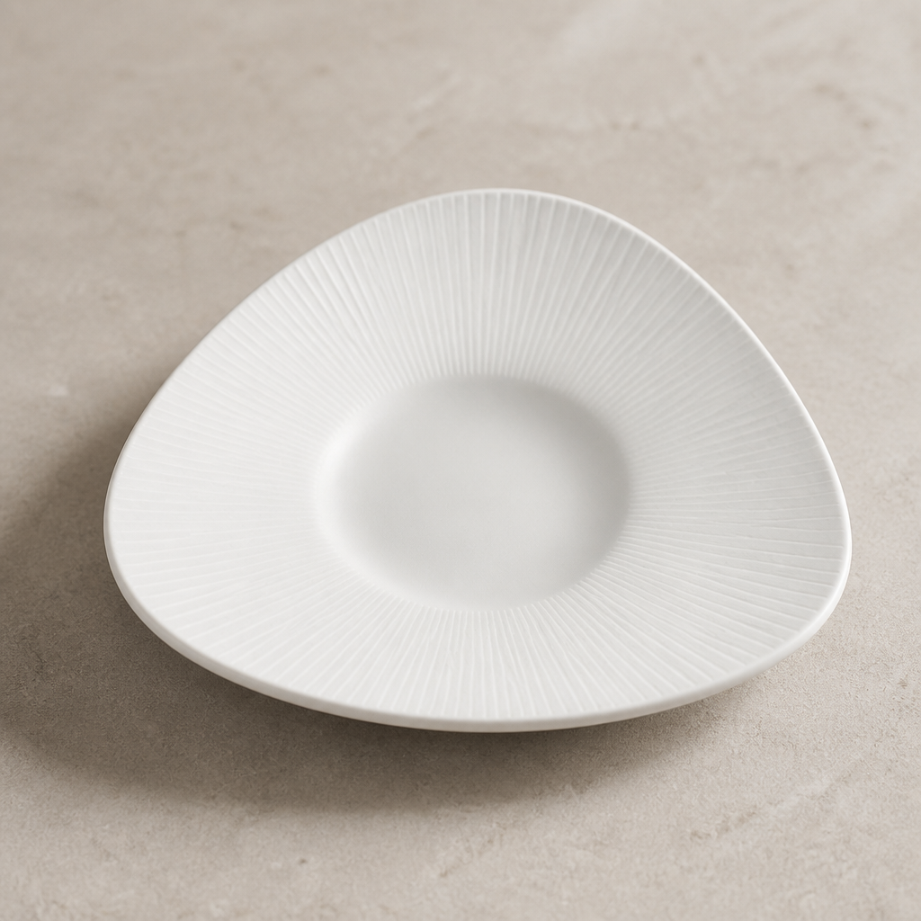 Commercial Triangle Shallow Ramen Bowls 210mm - 12 Pack
