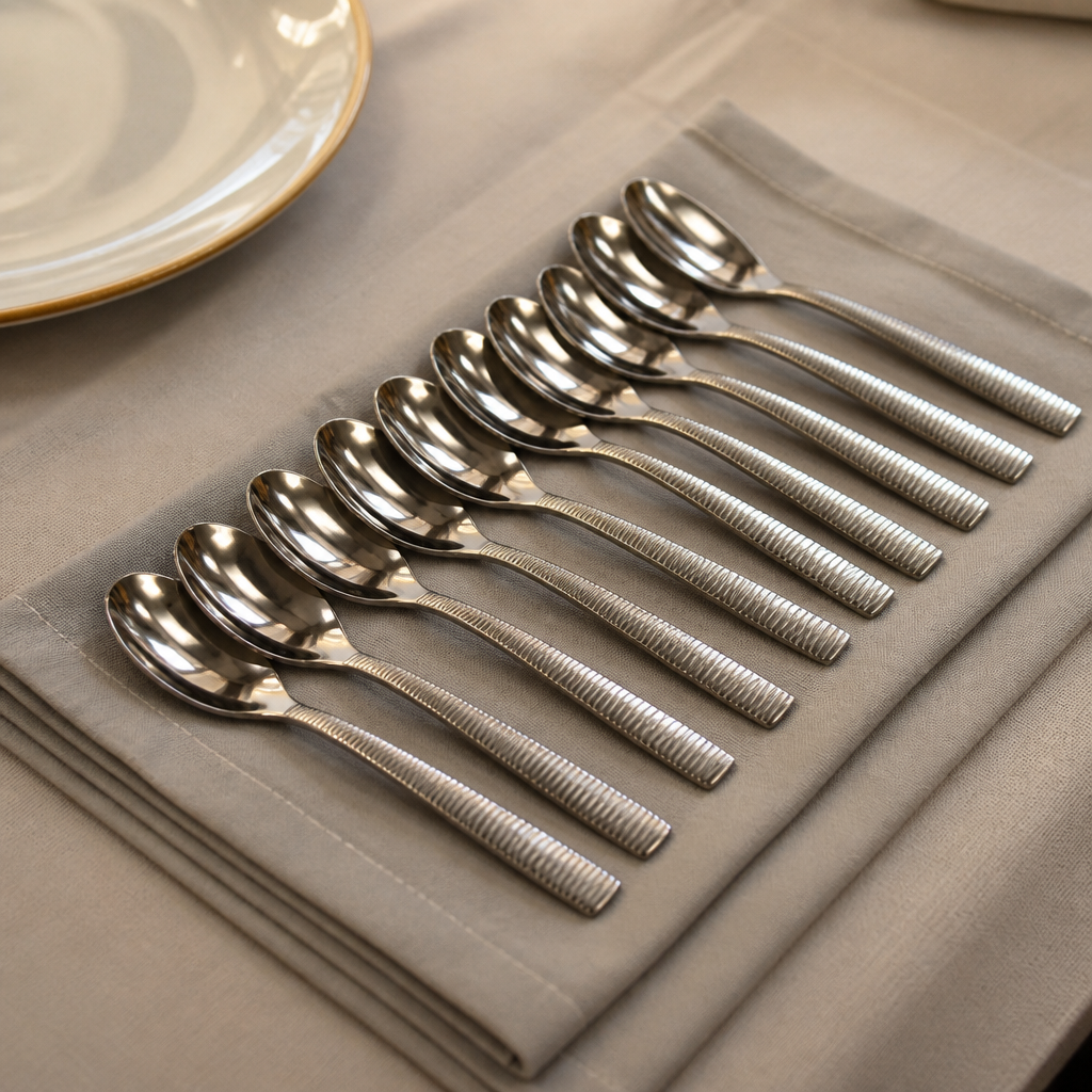 Commercial Bamboo Table Spoons 12 Pack for catering