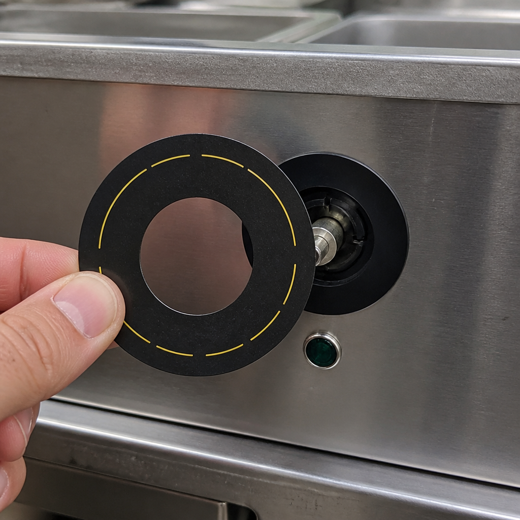 Replacement Panel Label for Commercial Bains Marie 600 Series