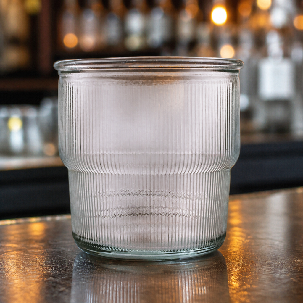 300ml stackable recycled glass tumblers - 6 pack