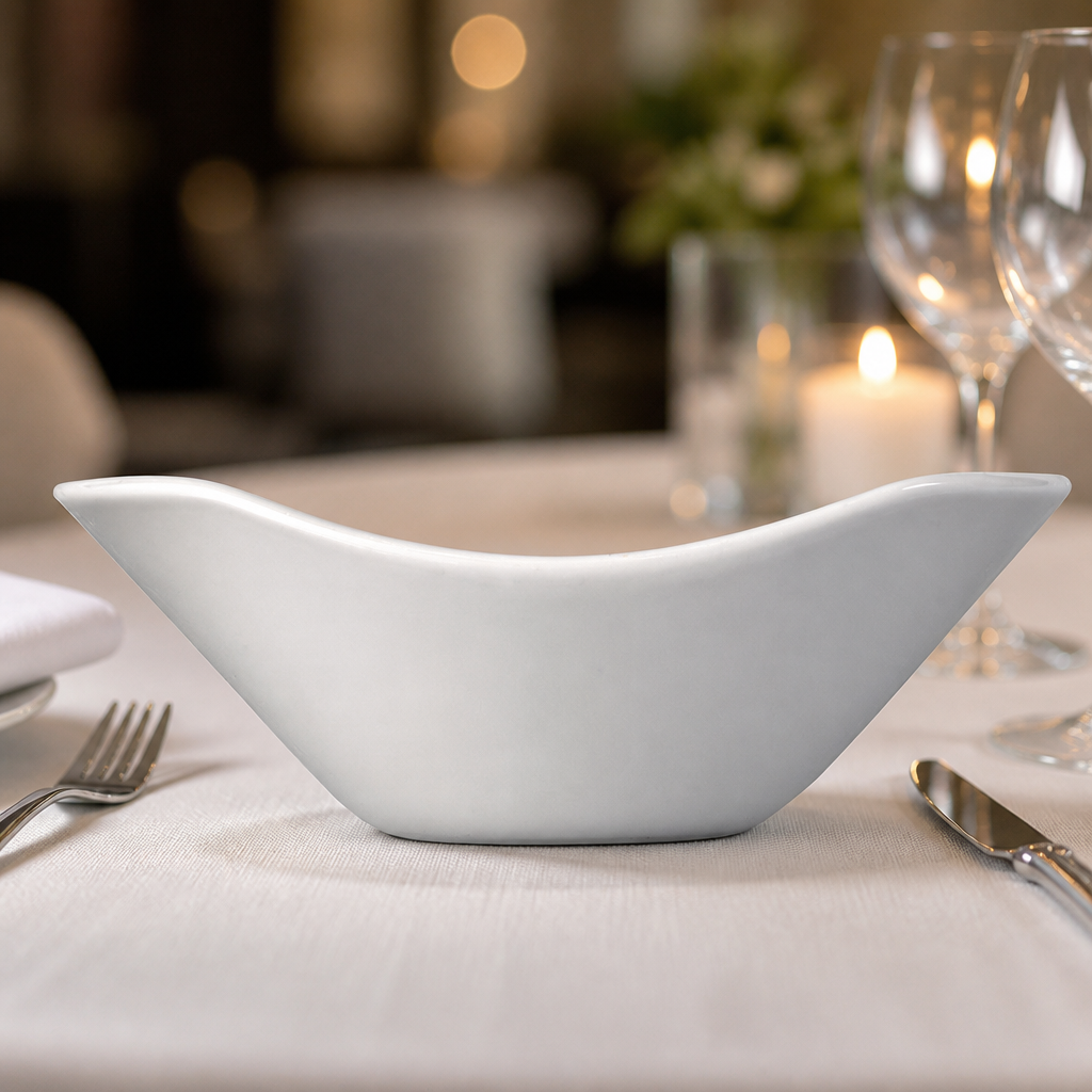 Commercial Scoop Bowl 165mm for Casual Dining - 12 Pack