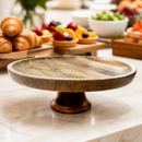 Commercial Mango Wood Cake Stand 330x120mm for Baked Goods
