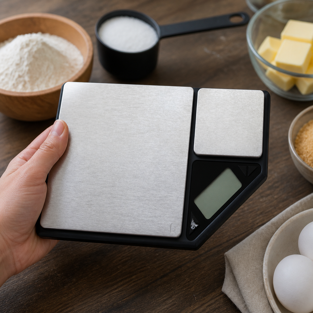 Commercial Dual Platform Digital Kitchen Scale 5kg/500g