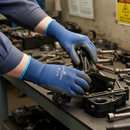 Premium Nitrile Foam Grip Gloves - Lightweight, Elastic, Oil Resistant with Optimal Grip and Breathable Design