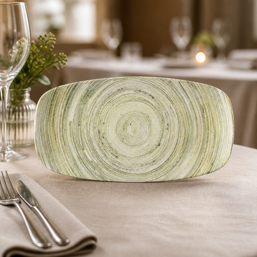 Commercial Chef's Oblong Plates 330 x 178mm - 6 Pack