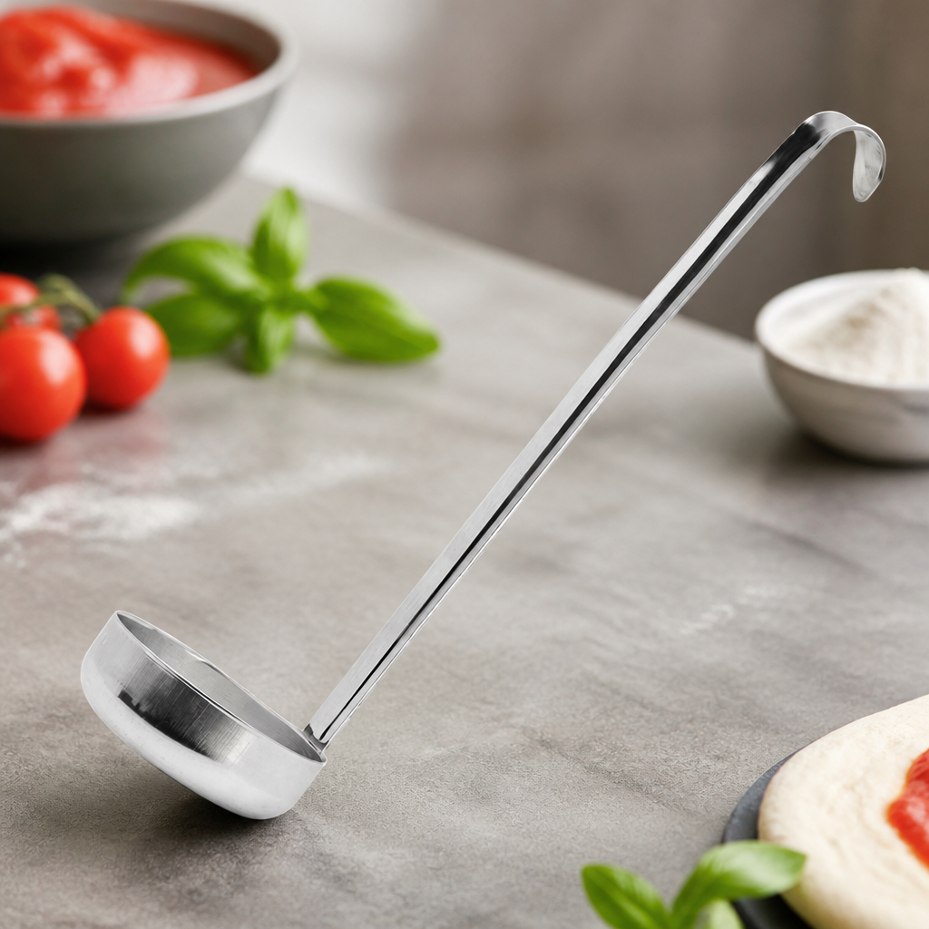 Commercial Pizza Sauce Ladle 85x320mm stainless steel utensil