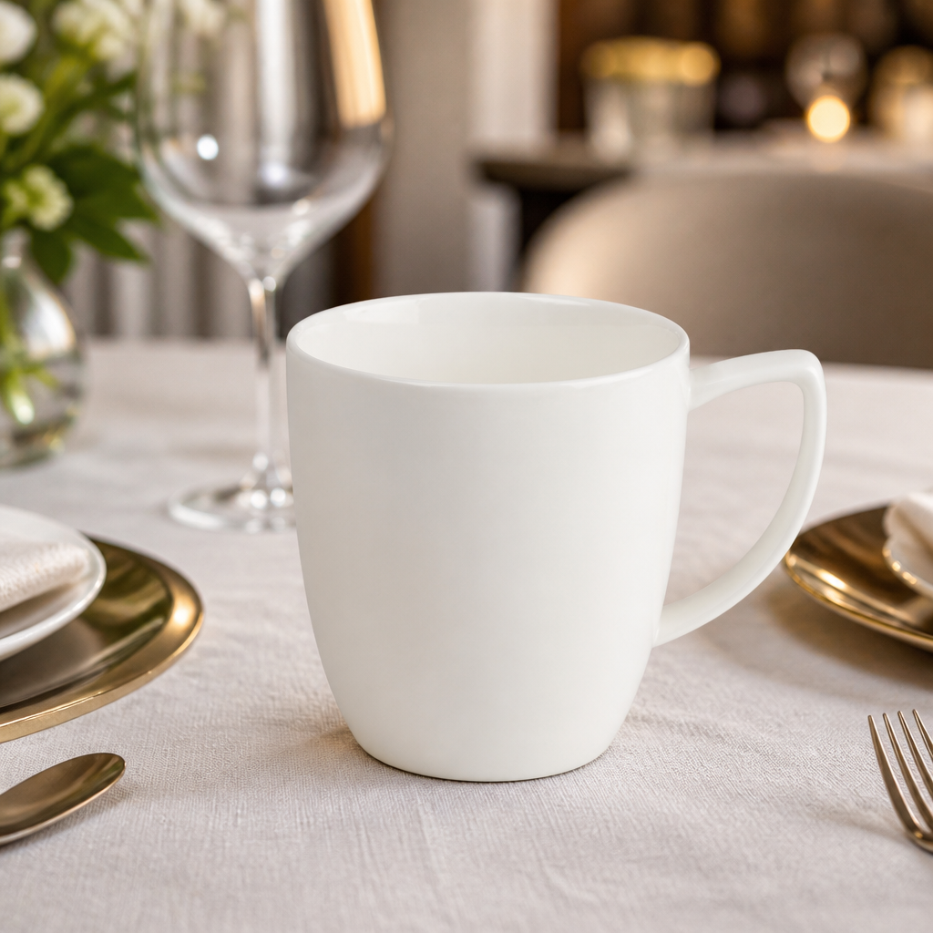 Commercial Latte Mugs 290ml Porcelain Crockery 6 Pack