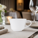 Commercial Fine Porcelain Tea Cups 227ml for Dining 6 Pack