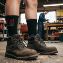 Premium Heavyweight Socks Twin Pack - Elasticated Reinforced with Extra Padded Support for Sizes 7-12