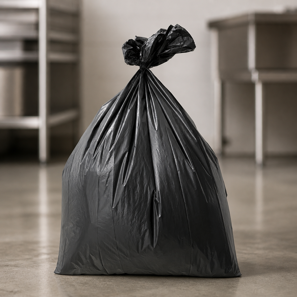 Heavy Duty Black Bin Bags 120Ltr Pack of 100 for commercial use