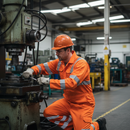 Premium Heavy Duty Polycotton Coverall with Water and Stain Repellent Finish and Reflective Tape - Adjustable Features
