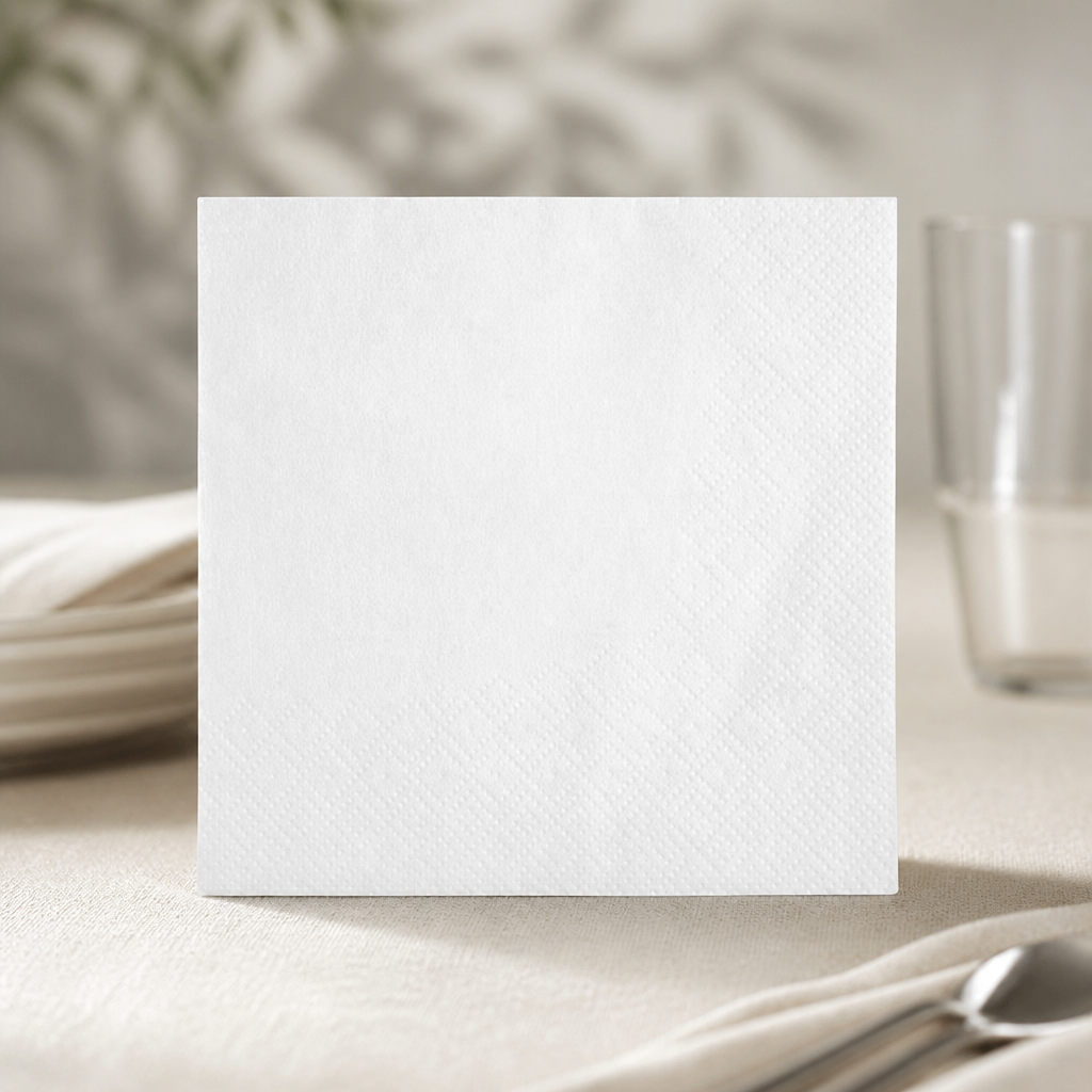Commercial Recyclable Cocktail Napkins 24x24cm 2-Ply 4000 Pack
