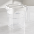 1Ltr Commercial Plastic Jug with Innovative Lid and Stackable Design
