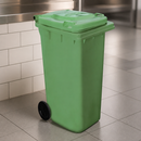 120L Green Wheelie Bin for Commercial Waste Management