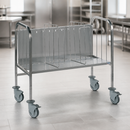 Tall Commercial Plate Trolley for 400 Dinner Plates