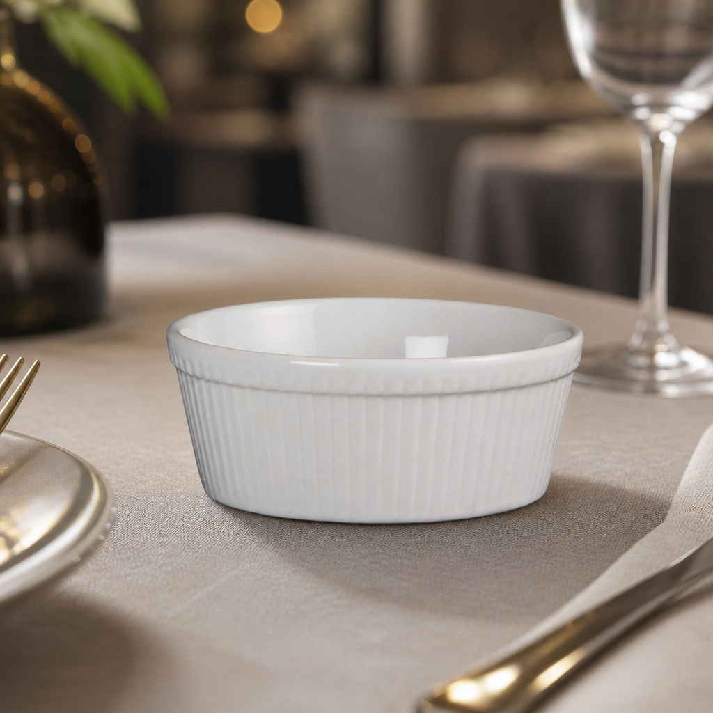 Commercial Whiteware Round Pie Dishes 134mm 6 Pack