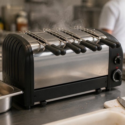 Commercial 4 Slice Sandwich Toaster with Individual Controls