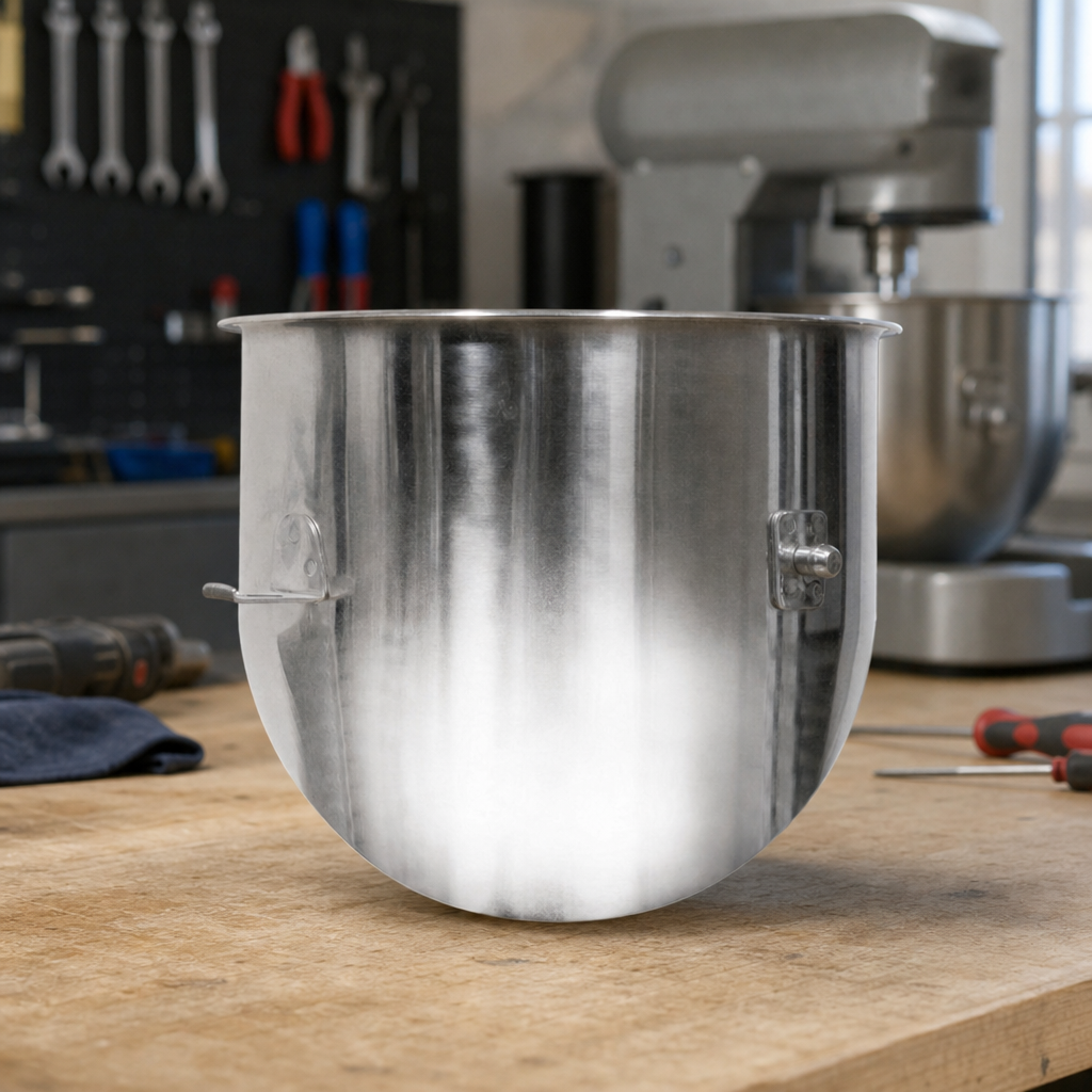 Commercial stainless steel bowl for 9L and 10L mixers