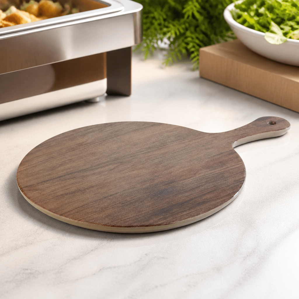 300mm Commercial Oak Effect Handled Pizza Paddle Board