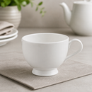 Commercial Bone China Tea Cups 250ml Set of 6 for Dining