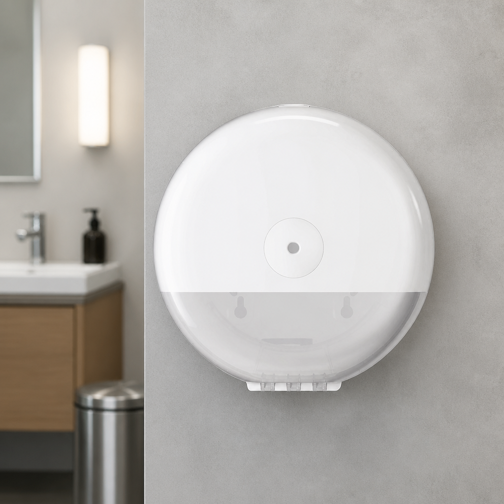 Commercial Mini Toilet Paper Roll Dispenser for Low Traffic Washrooms