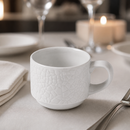Commercial Stacking Cups White 90ml Super Vitrified Ceramic