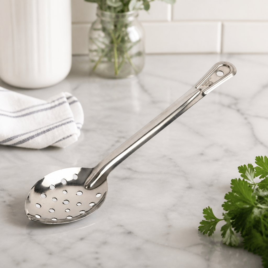13" Perforated Serving Spoon Stainless Steel Commercial Kitchen Tool