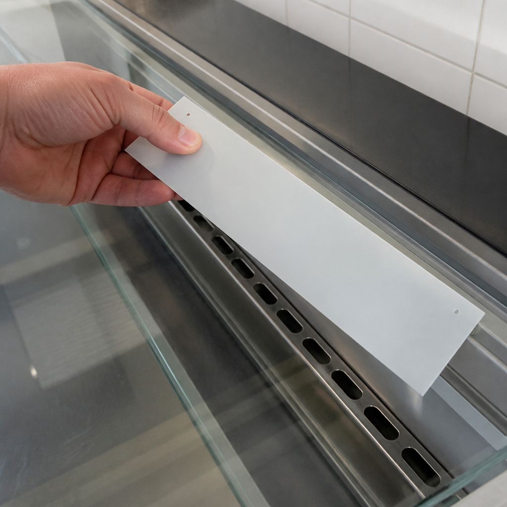 Commercial Countertop Prep Fridge Replacement Top Glass 1390mm