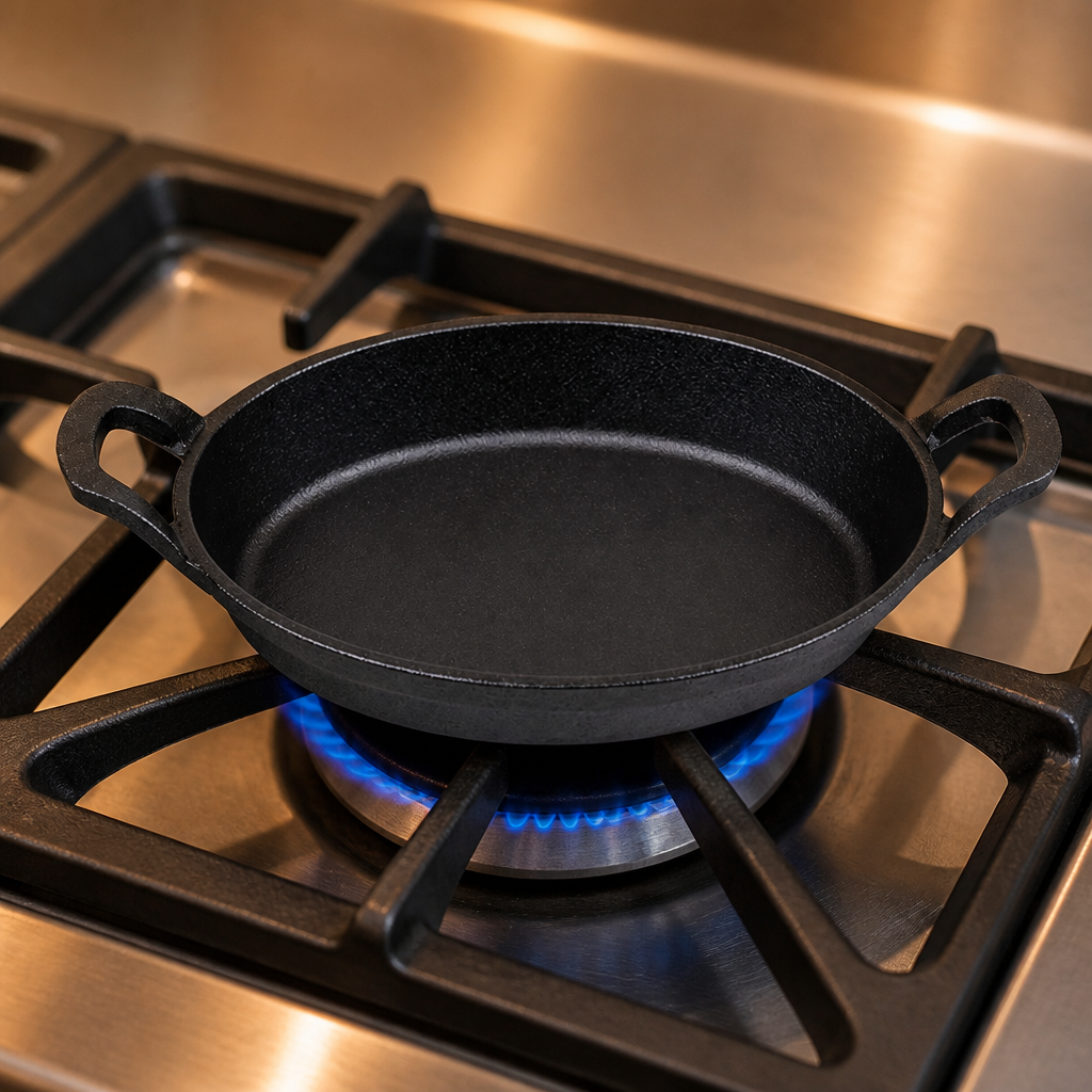 Commercial Cast Iron Oval Eared Dish 220x150mm 0.74 Ltr