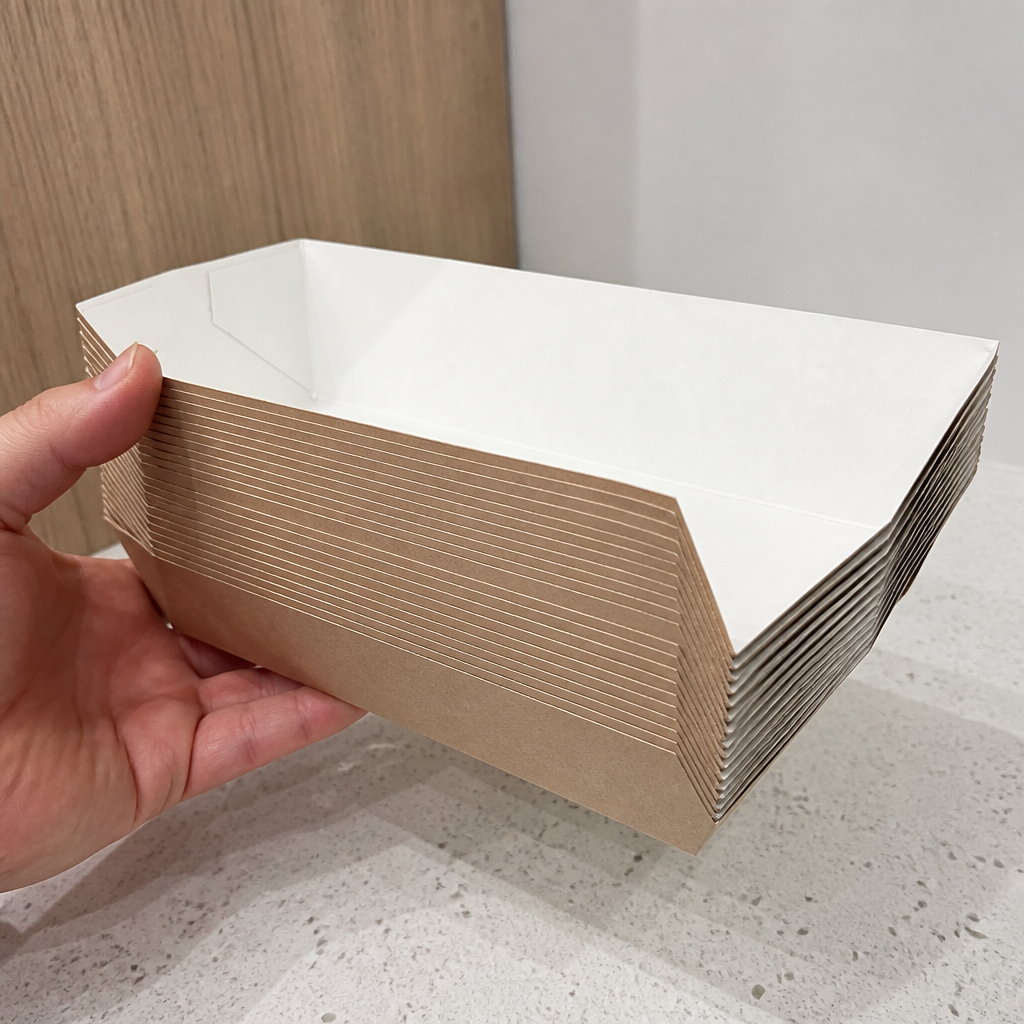 Compostable Open-Ended Food Trays 250mm 500 Pack