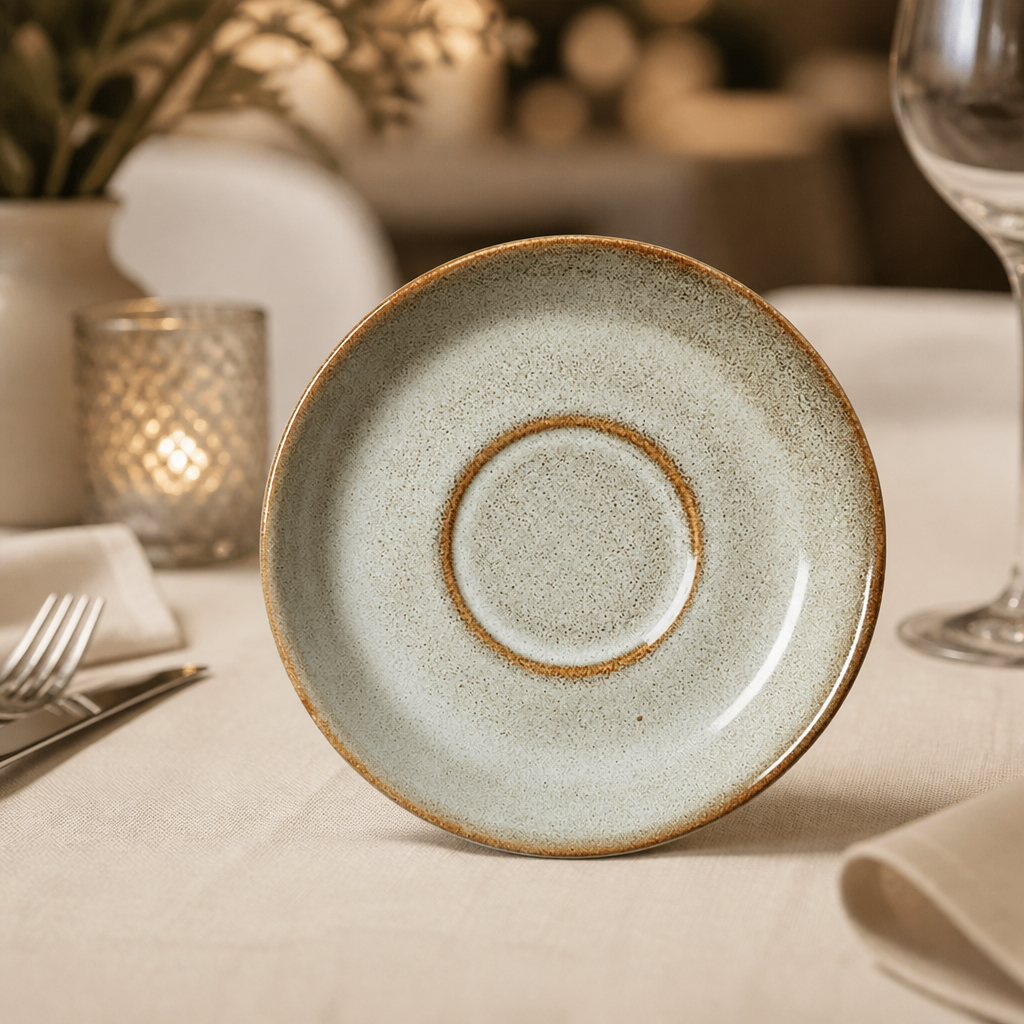 Commercial Vitrified China Saucers 154mm - 12 Pack