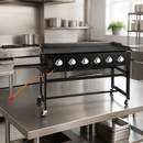 Commercial 6 Burner LPG Barbecue Griddle 1270 x 520mm
