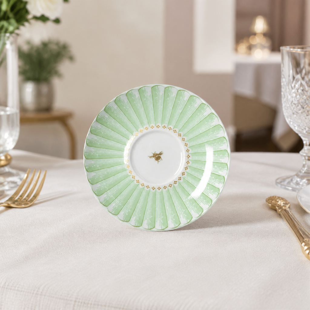 Commercial Tea Saucers 145mm - 12 Pack Hand-Painted Design