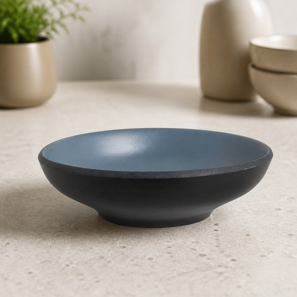 Commercial Melamine Shallow Bowls 152mm for Hot and Cold Dishes
