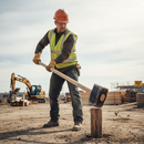 Premium Wooden Maul Handle 36 Inches - Designed for 10lb Rubber Paviours Maul Head for Safe Paving Slab Installation