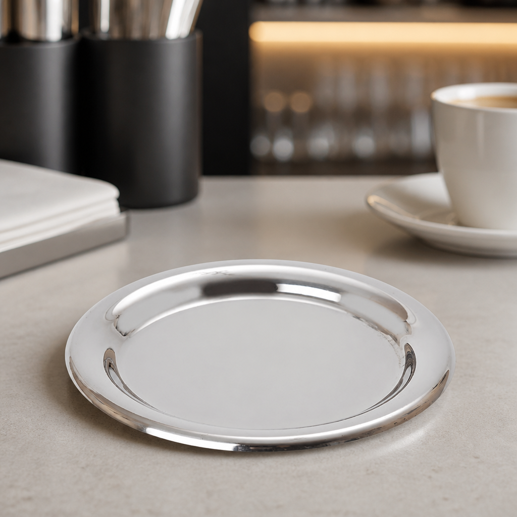 Commercial Stainless Steel Tip Tray 140mm Diameter