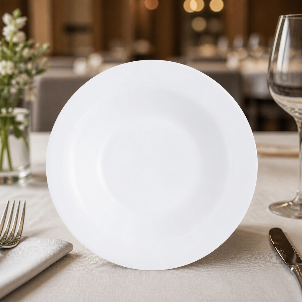 Commercial Opal Soup Plates 220mm - 24 Pack