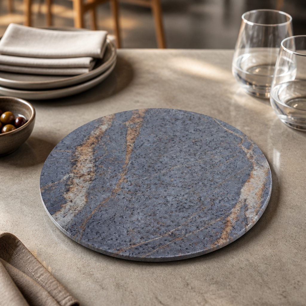 Commercial melamine round platters 349mm break resistant 3 pack