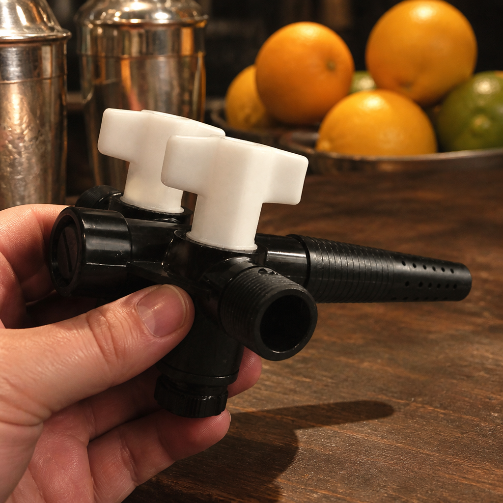 Commercial Double BSP Tap for pub and cellar equipment