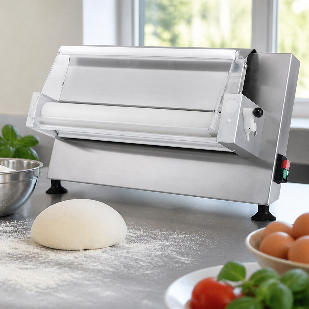 18" Commercial Dough Roller with Emergency Stop Button