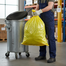 Premium Heavy Duty Yellow Refuse Bags - 10Kg Capacity, Case of 200 for Waste Management