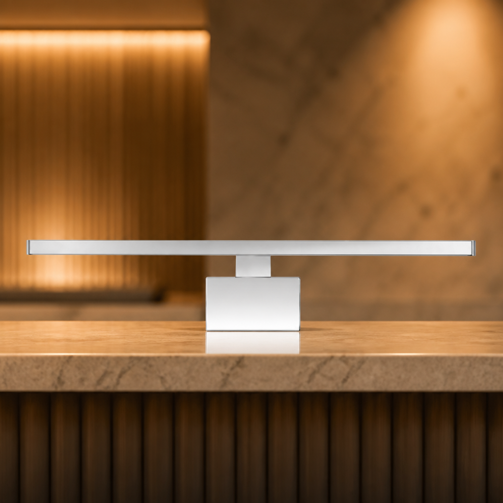 Chrome Wall Light 500mm indoor mounting solution