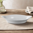 Commercial Round Eared Tapas Dish 156x126mm White Porcelain 6 Pack