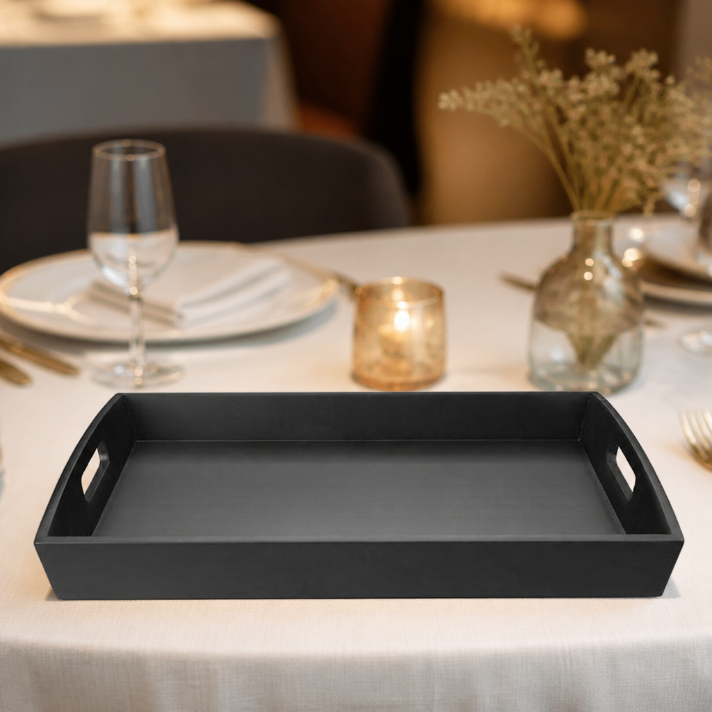 Large Bamboo Serving Tray 350x510mm for commercial use